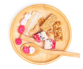 Isolated Chinese sweetmeat on white background