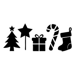 Christmas Icons Silhouette