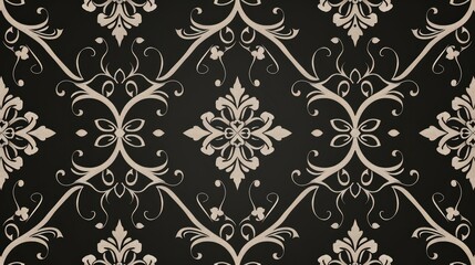 Classic photo background pattern, gothic style art, Ai Generative.