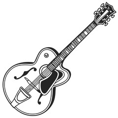 Fototapeta premium guitar vector image