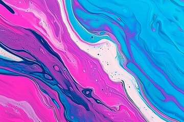 An abstract blue background of liquid psychedelic dance, with swirling watercolor paint and smoke, forms a fantastic galaxy sky and universe scene