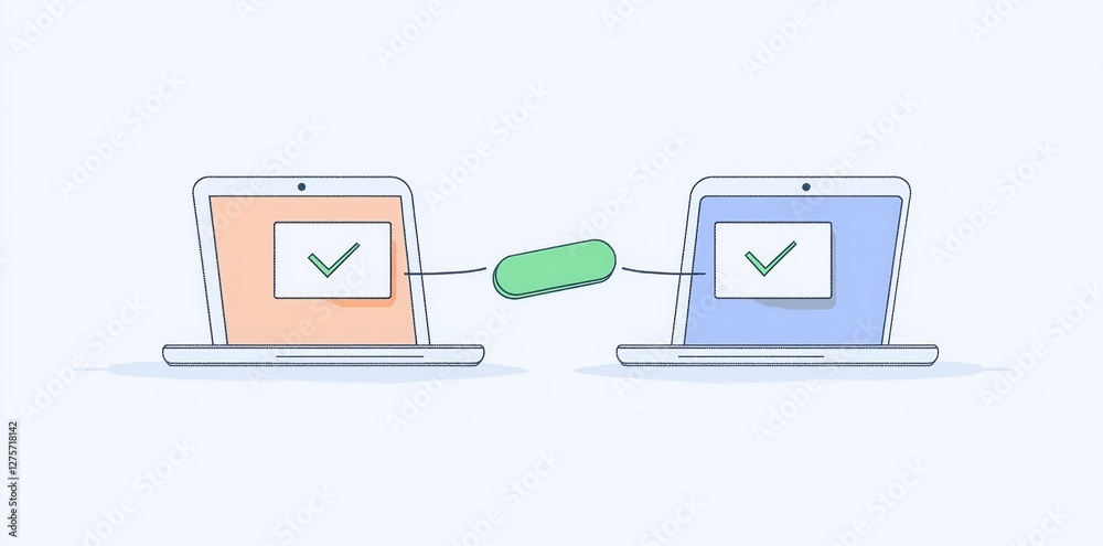 Poster the idea of sharing files is represented by data transfer, ftp file receiver, and backup on a laptop