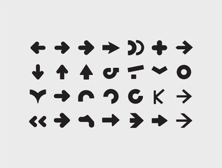 Set of hand drawn arrows vector file