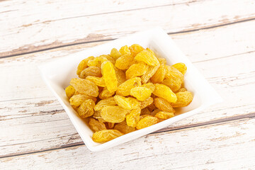 Yellow raisin - dry grape berries