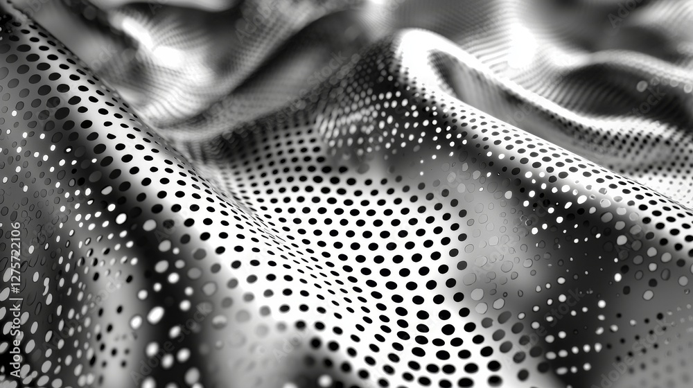 Poster the background features a wavy gray and white texture with light, symbolizing an abstract big data d
