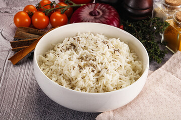 Indian cuisine jeera basmati rice