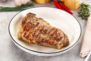 Grilled pork sirloin for dinner