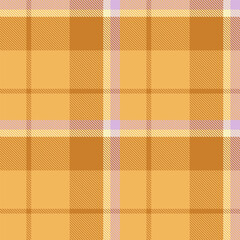 Soft, autumnal plaid pattern in warm orange and pastel hues.  Perfect for fallthemed designs, textiles, and backgrounds. Evokes feelings of warmth, comfort, and cozy style.