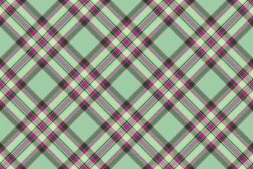 Elegant pastel green, purple, and beige diagonal plaid pattern.  Perfect for textile designs, website backgrounds, or crafting projects.