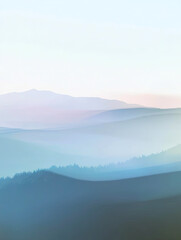 Obraz premium Nature landscape with gradient effect