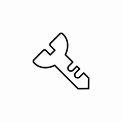 key access icon vector sign