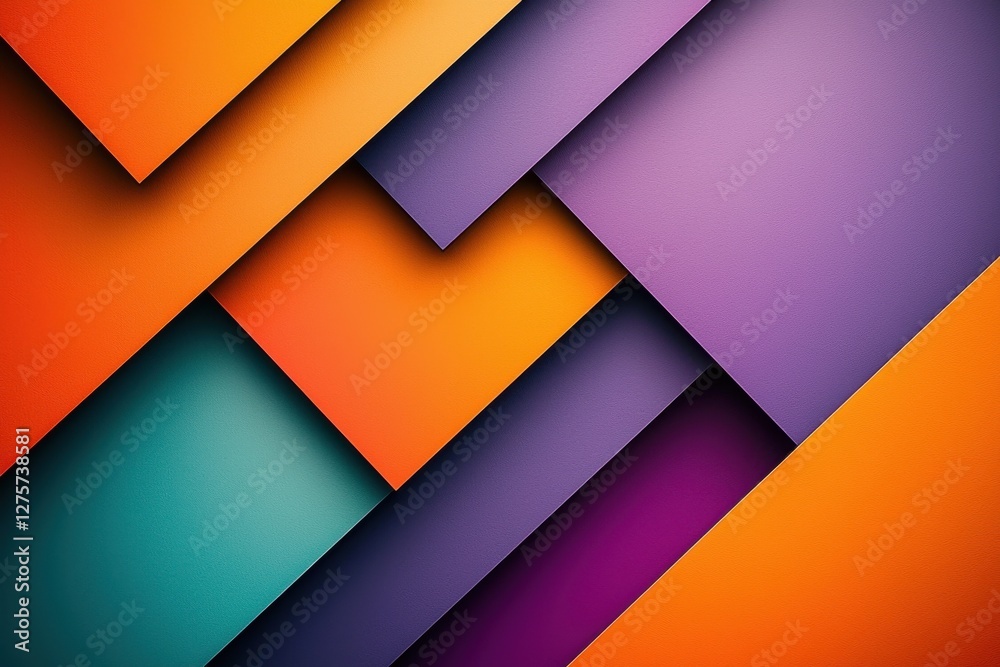 Poster a modern geometric background featuring overlapping colorful triangles and polygons, creating a visu