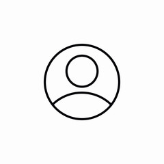 user profile account icon vector sign