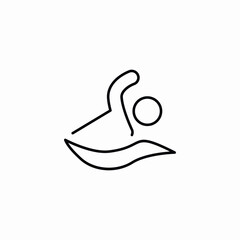 swimming icon vector sign