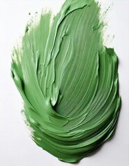 sage paint stroke on a white background, art , paint strokes
