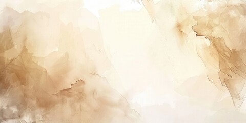 Fototapeta premium Beige abstract watercolor background for invitations, presentations, cards or banners