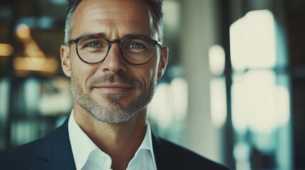 Image of a Happy Man in a Modern Office Space