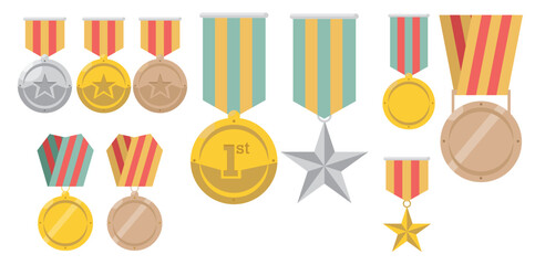 Medal Illustration Set