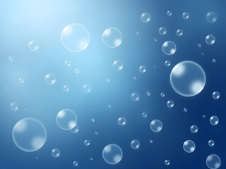 water drops background, bubbles illustration