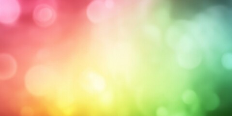 Obraz premium Abstract bokeh lights, rainbow gradient, blurred background, design template