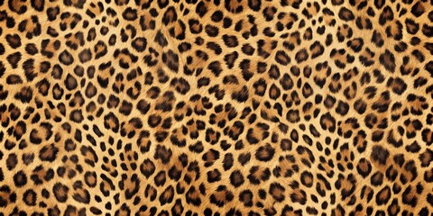 Leopard's fur texture with subtle shading and natural colors, in a seamless loop background
