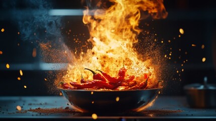 Flaming Chili Peppers: A Culinary Explosion