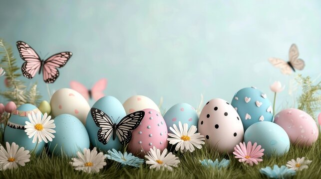 Easter Eggs and Butterflies