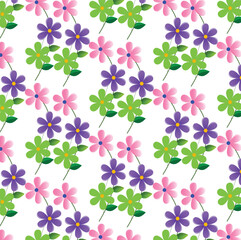 seamless pattern with flowers