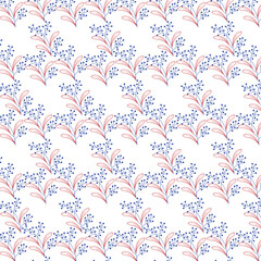 abstract seamless pattern with flowers