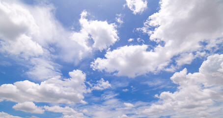 Obraz premium clear blue sky background,clouds with background. 