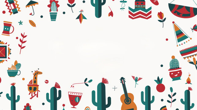 Vibrant Fiesta Pattern Design