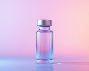 Elegant glass vial with vibrant hues, perfect for cosmetic or beverage branding.