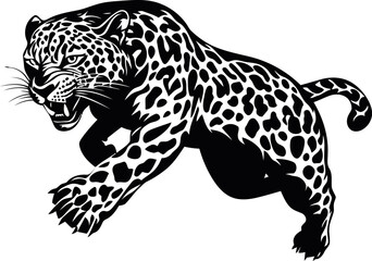 vector illustration of a leopard