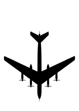 ソビエト ロシア 爆撃機 Tu-95 上面図