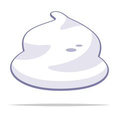 Shaving foam cream vector isolated illustration