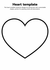 Get these printable heart templates for crafts, coloring, and DIY projects! Perfect for Valentine’s Day, scrapbooking, or card-making. Includes various sizes and styles. Instant digital download!