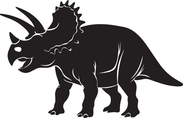 Obraz premium Tyrannosaurus dinosaur silhouette vector illustration