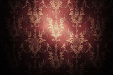 Seamless damask wallpaper