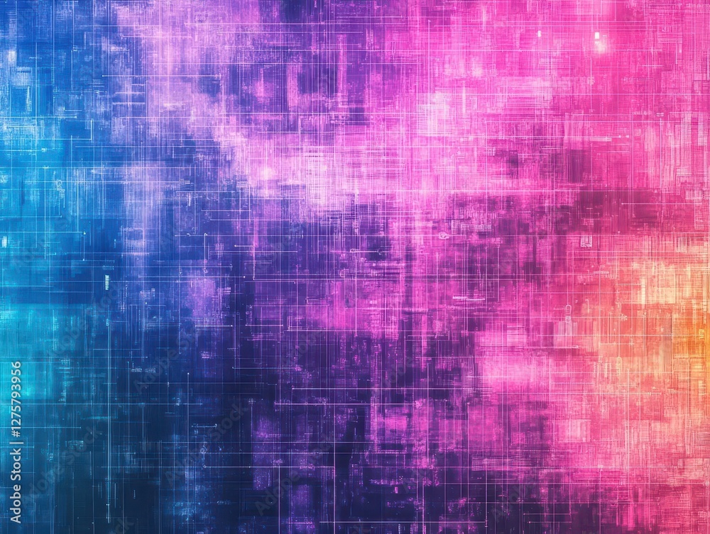 Fototapete Abstract background featuring colorful lines and patterns in vibrant hues for design and artistic purposes