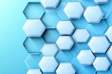 Abstract hexagonal molecular structures in technology background and science style Medical design Vector illustration