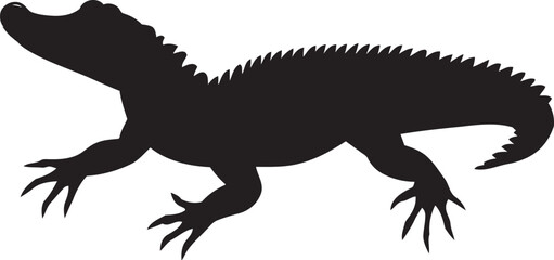 Obraz premium crocodile silhouette