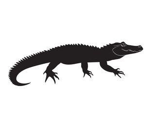 Fototapeta premium crocodile silhouette