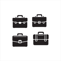 set of black suitcases