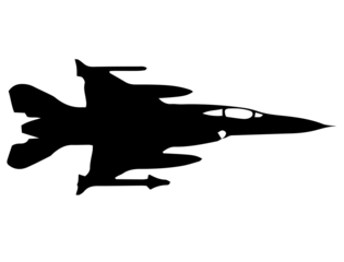 military aircraft silhouette