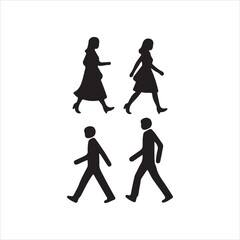 family silhouette vector