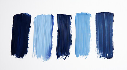 Naklejka premium essai de peinture de couleur bleu pour la piéce 