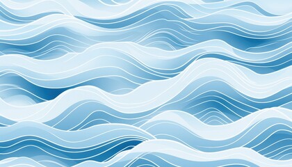 Blue sea waves background with gradient. For wallpapers, arts, decoration and presentations