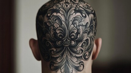 Stunning Head Tattoo Design