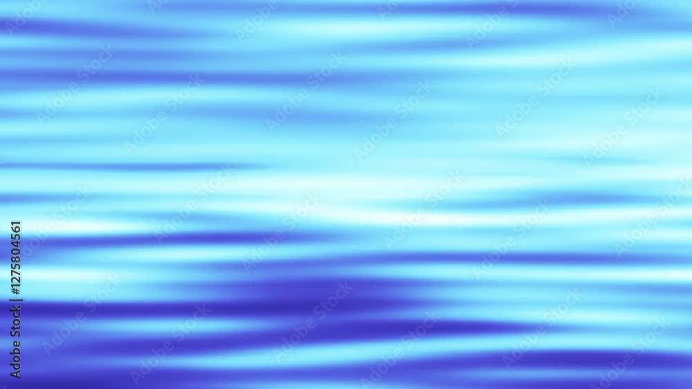 Aufkleber Horizontal light blue blurry streaks suitable for backgrounds web design digital art abstract concepts motion graphics and calming visuals. Loop