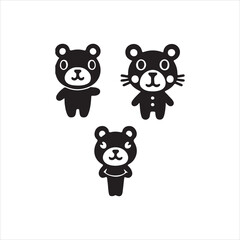 Obraz premium set of teddy bears